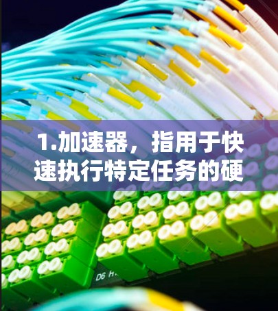 1.加速器,指用于快速执行特定任务的硬件或软件组件,如计算机的处理器、计算引擎或工业机器人的传感器 1.加速器,指用于快速执行特定任务的硬件或软件组件,如计算机的处理器、计算引擎或工业机器人的传感器