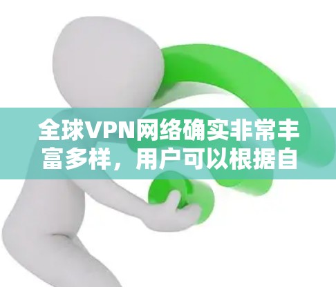 全球VPN网络确实非常丰富多样，用户可以根据自己的需求和情况选择适合的网络服务。以下是一些关于全球VPN加速的建议